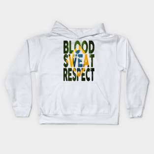 Blood, Sweat, Respect - Brazil Kids Hoodie